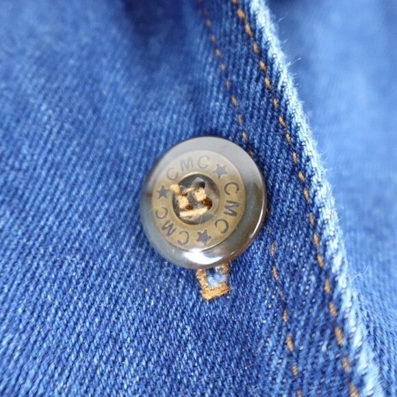 CMC by Color Me Cotton Jean Jacket Women's Small 100% Cotton Denim Made in USA - Picture 8 of 10